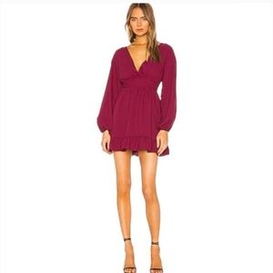 Tularosa plum burgundy red cocktail dress (Revolve brand) XS NWT